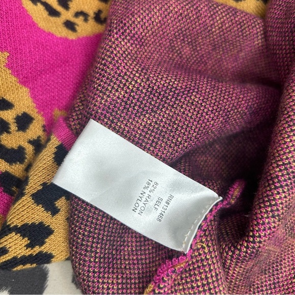 Dance Around It Mixed Print Sweater – Fuchsia Pink, Large 🐆💗 - Picture 11 of 11
